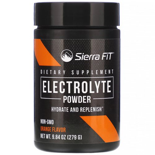 Sierra Fit, Electrolyte Powder, 0 Calories, Orange, 9.84 oz (279 g) Review