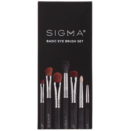 Makeupgåvor, Makeupborstar, Makeup: Sigma, Basic Eye Brush Set, 7 Piece Set
