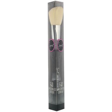 Makeupborstar, Makeup: Sigma, F40, Large Angled Contour Brush, 1 Brush