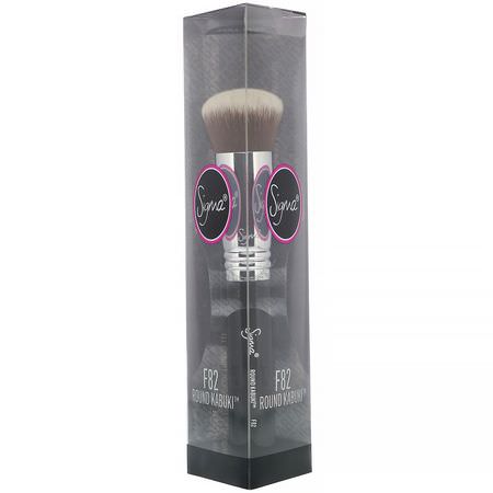Makeupborstar, Makeup: Sigma, F82, Round Kabuki Brush, 1 Brush