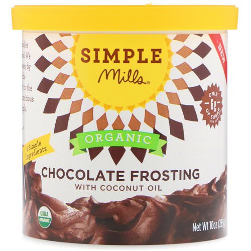 Simple Mills, Organic, Chocolate Frosting with Coconut Oil, 10 oz (283 g) Review