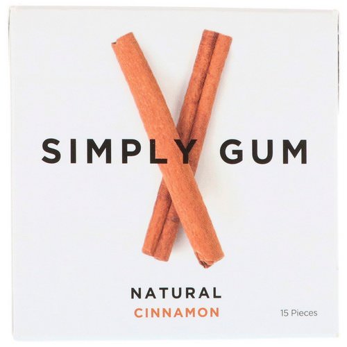 Simply Gum, Gum, Natural Cinnamon, 15 Pieces Review