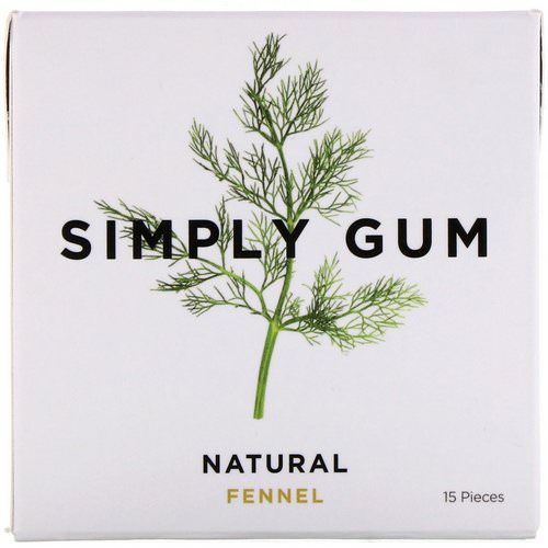Simply Gum, Gum, Natural Fennel, 15 Pieces Review