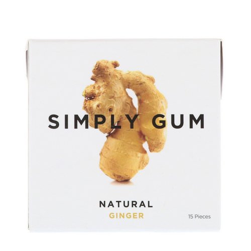 Simply Gum, Gum, Natural Ginger, 15 Pieces Review