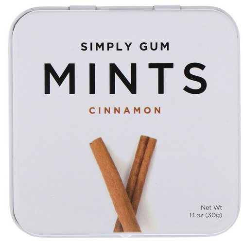 Simply Gum, Mints, Cinnamon, 1.1 oz (30 g) Review