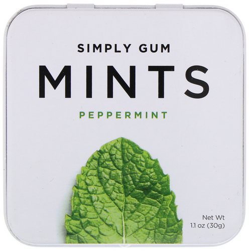 Simply Gum, Mints, Peppermint, 1.1 oz (30 g) Review