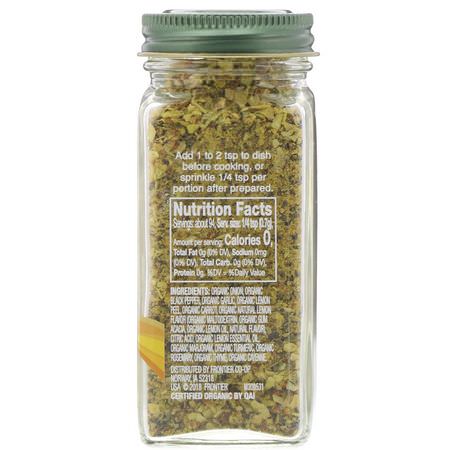 Kryddor, Örter: Simply Organic, Citrus Seasoning, Salt-Free, 2.20 oz (63 g)