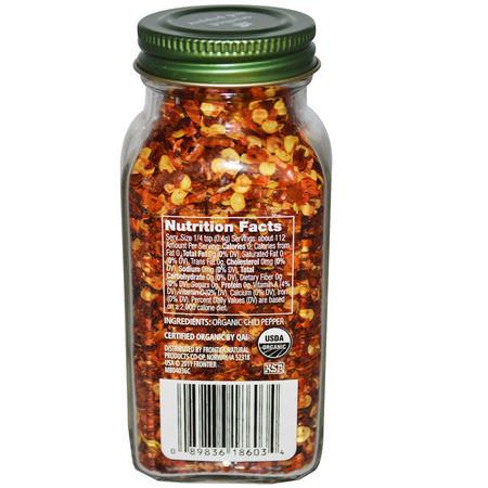 Peppar, Kryddor, Örter: Simply Organic, Crushed Red Pepper, 1.59 oz (45 g)