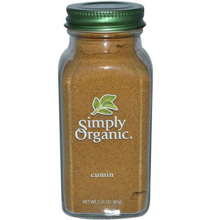 Kummin, Kryddor, Örter: Simply Organic, Cumin, 2.31 oz (65 g)