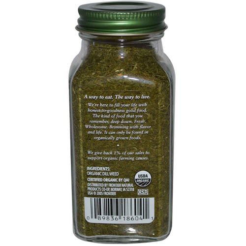 Simply Organic, Dill Weed, 0.81 oz (23 g) Review