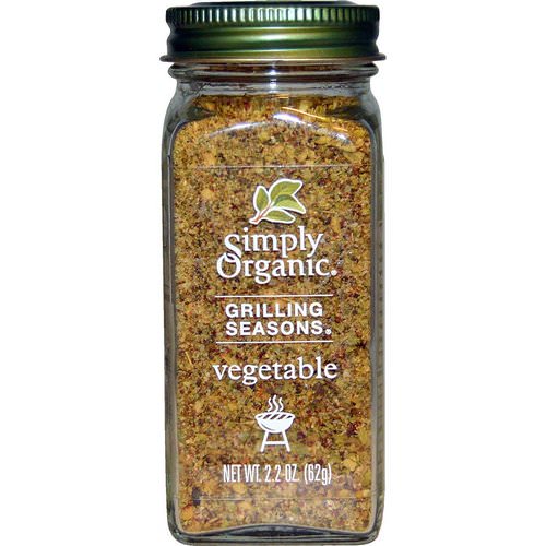 Simply Organic, Grilling Seasons, Vegetable, Organic, 2.2 oz (62 g) Review