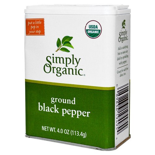 Simply Organic, Ground Black Pepper, 4 oz (113.4 g) Review