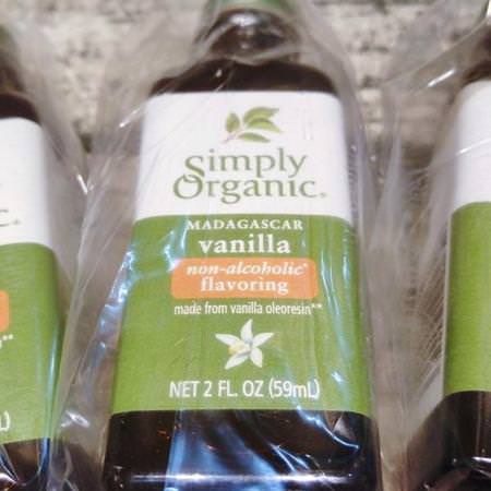 Simply Organic Flavorings Extracts Vanilla - Vanilj, Kryddor, Örter, Extrakt