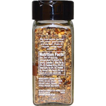 Kryddor, Örter: Simply Organic, Organic Spice Right Everyday Blends, Pepper and More, 2.2 oz (62 g)