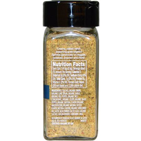 Kryddor, Örter: Simply Organic, Organic Spice Right Everyday Blends, Peppercorn Ranch, 2.2 oz (70 g)