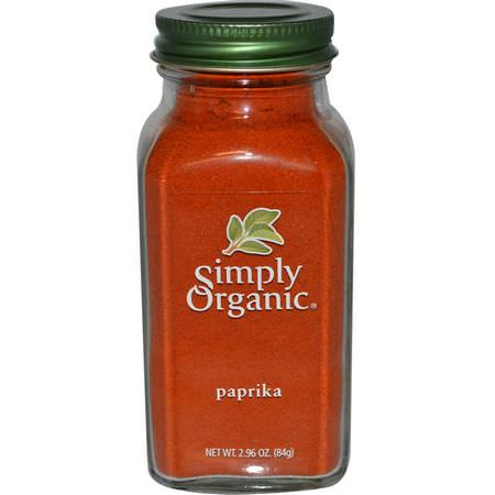 Paprika, Kryddor, Örter: Simply Organic, Paprika, 2.96 oz (84 g)