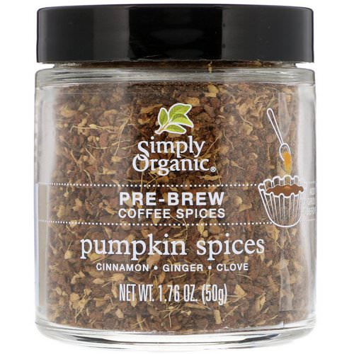 Simply Organic, Pre-Brew Coffee Spice, Pumpkin Spices, 1.76 oz (50 g) Review