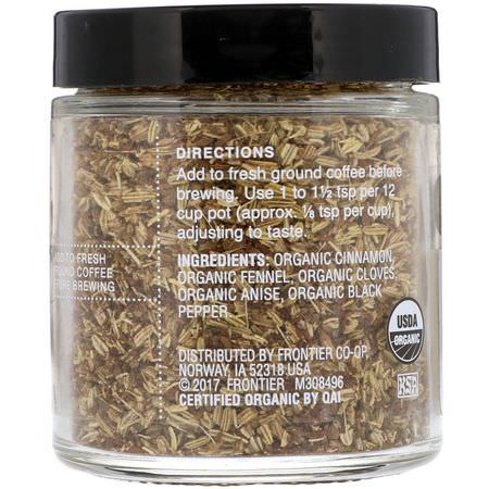 Kryddor, Örter, Dryckförstärkare, Krämbearbetare: Simply Organic, Pre-Brew Coffee Spices, Awaken Spices, 1.66 oz (47 g)