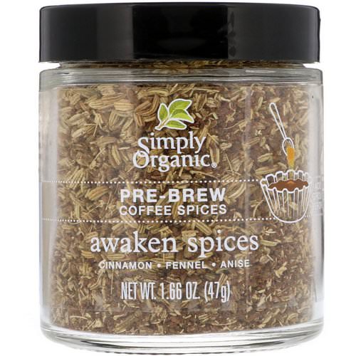 Simply Organic, Pre-Brew Coffee Spices, Awaken Spices, 1.66 oz (47 g) Review