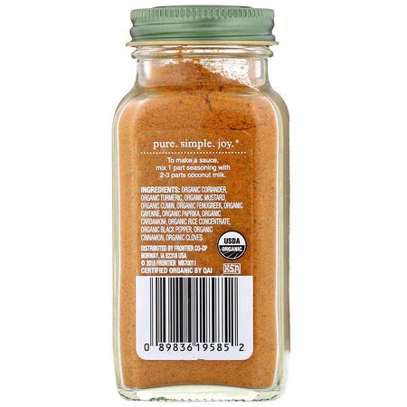 Curry, Kryddor, Örter: Simply Organic, Spicy Curry Powder, 2.80 oz (79 g)