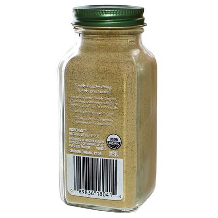Peppar, Kryddor, Örter: Simply Organic, White Pepper, 2.86 oz (81 g)