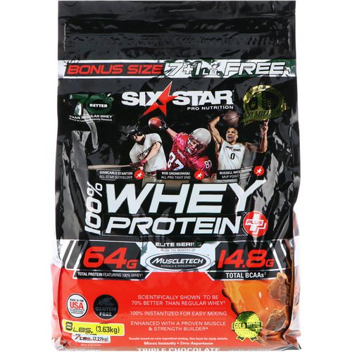 Six Star, Elite Series, 100% Whey Protein Plus, Triple Chocolate, 8 lbs (3.63 kg) Review