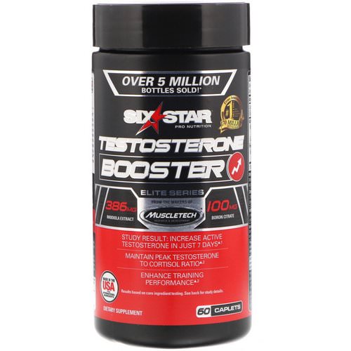 Six Star, Six Star Pro Nutrition, Testosterone Booster, Elite Series, 60 Caplets Review