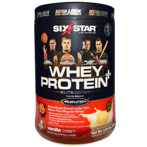 Six Star, Six Star Pro Nutrition, Whey Protein +, Elite Series, Vanilla Cream, 2.00 lbs (907 g) Review