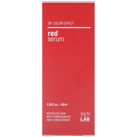 Behandlingar, Serum, K-Skönhetsbehandlingar, K-Skönhet: Skin&Lab, Dr. Color Effect, Red Serum, 1.35 fl oz (40 ml)