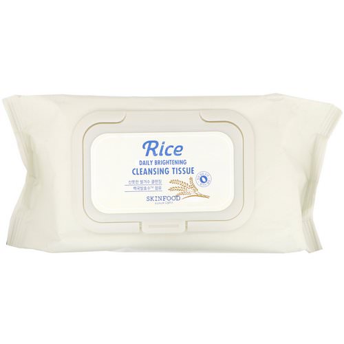 Skinfood, Rice Daily Brightening Cleansing Tissue, 80 Sheets, 12.84 fl oz (380 ml) Review