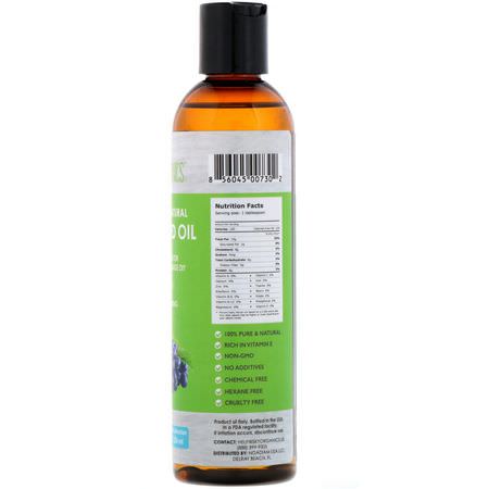 Grapeseed, Massage Oljor, Body, Bath: Sky Organics, Grapeseed Oil, 100% Pure & Natural, 8 fl oz (236 ml)