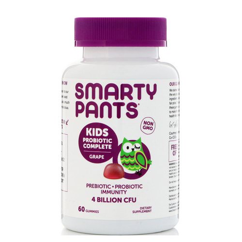 SmartyPants, Kids Probiotic Complete, Grape, 60 Gummies Review