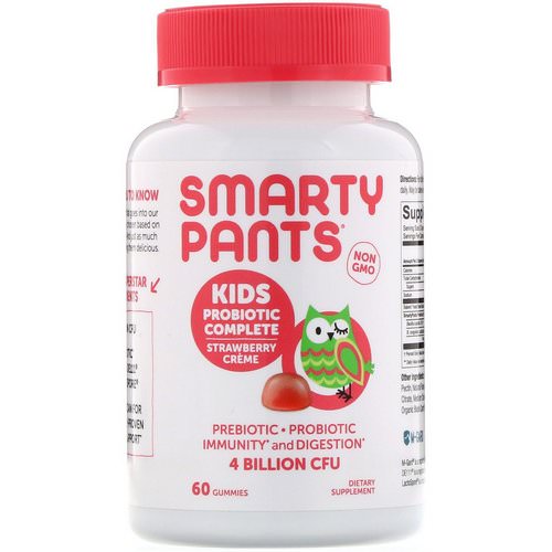 SmartyPants, Kids Probiotic Complete, Strawberry Creme, 60 Gummies Review