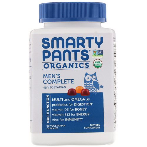 SmartyPants, Organic, Men's Complete, 90 Vegetarian Gummies Review