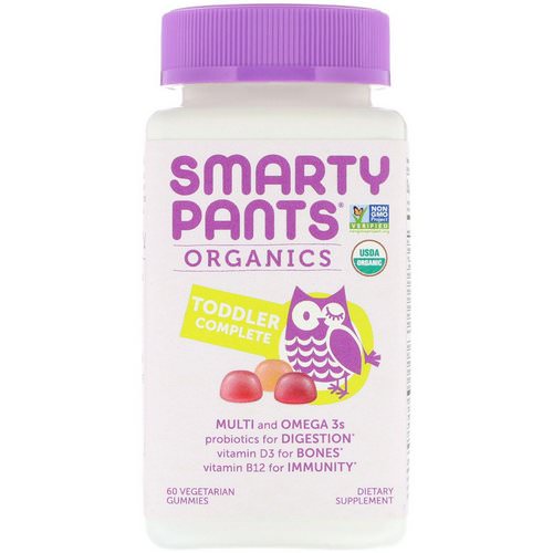 SmartyPants, Organics, Toddler Complete, 60 Vegetarian Gummies Review