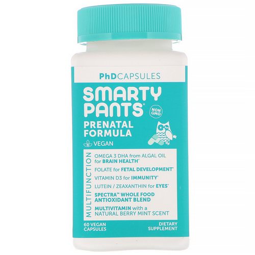 SmartyPants, PhD Capsules, Prenatal Formula, 60 Vegan Capsules Review