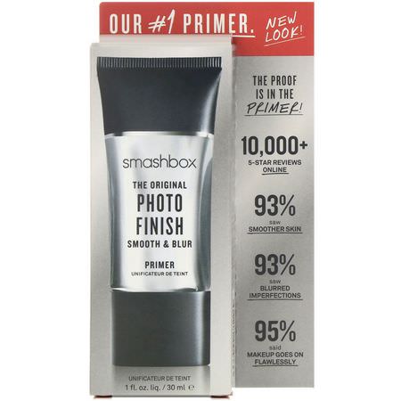 Primer, Face, Makeup: Smashbox, The Original Photo Finish Smooth & Blur Primer, 1 fl oz (30 ml)