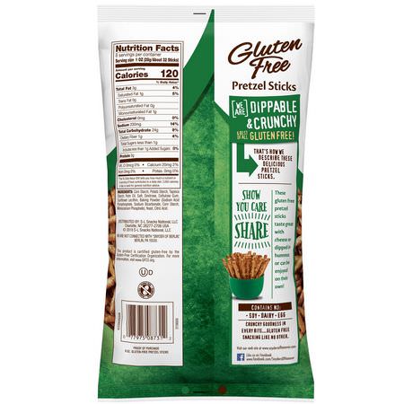 Kringlor, Mellanmål: Snyder's, Gluten Free Pretzel Sticks, 8 oz (226 g)