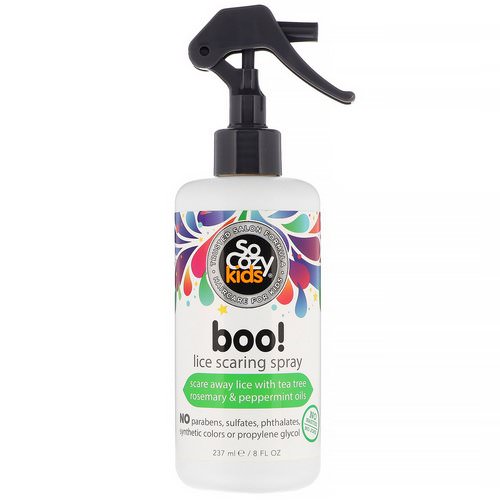 SoCozy, Kids, Boo! Lice Scaring Spray, 8 fl oz (237 ml) Review