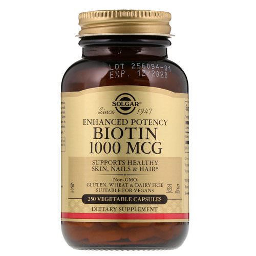 Solgar, Biotin, 1,000 mcg, 250 Vegetable Capsules Review