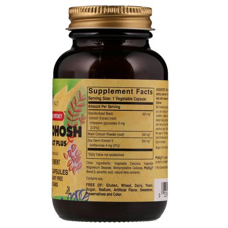 Black Cohosh, Homeopati, Örter: Solgar, Black Cohosh Root Extract Plus, 60 Vegetable Capsules