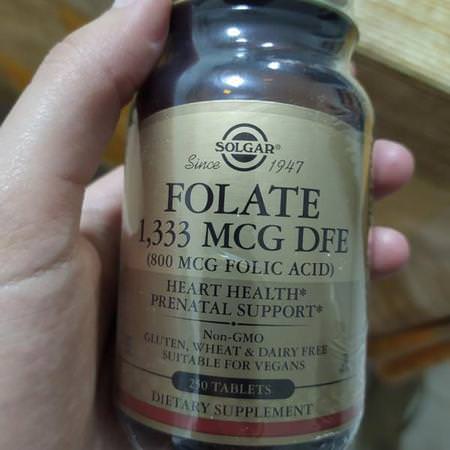 Solgar Folic Acid - Folsyra, Vitamin B, Vitaminer, Kosttillskott