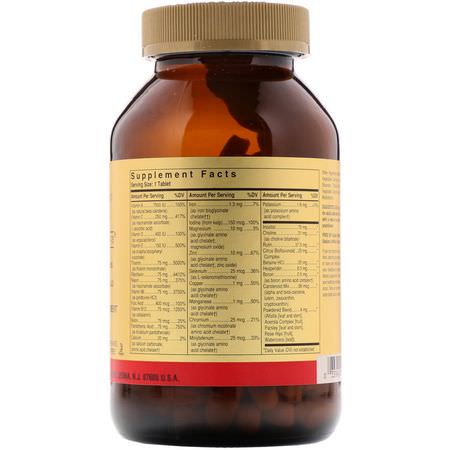 Multivitaminer, Kosttillskott: Solgar, Formula V, VM-75, Multiple Vitamins with Chelated Minerals, 180 Tablets