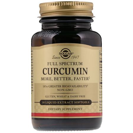 Solgar Curcumin - Curcumin, Gurkmeja, Antioxidanter, Kosttillskott
