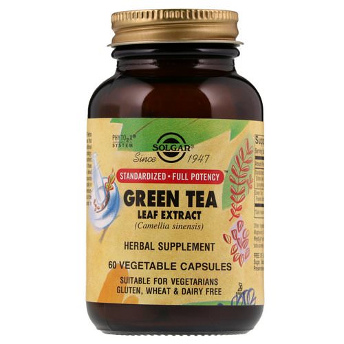 Solgar, Green Tea Leaf Extract, 60 Vegetable Capsules Review