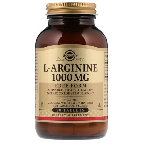 Solgar, L-Arginine, 1000 mg, 90 Tablets Review