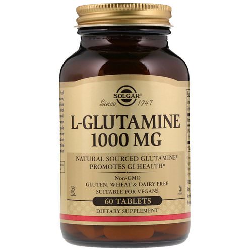 Solgar, L-Glutamine, 1000 mg, 60 Tablets Review