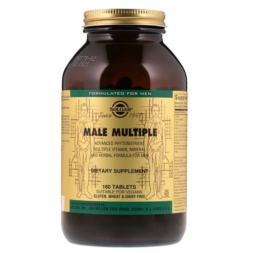 Solgar, Male Multiple, 180 Tablets Review