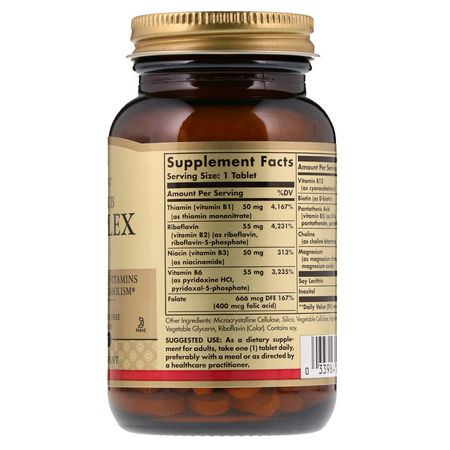 Vitamin B-Komplex, Vitamin B, Vitaminer, Kosttillskott: Solgar, Megasorb B-Complex 
