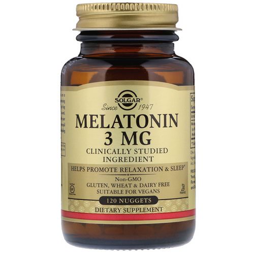 Solgar, Melatonin, 3 mg, 120 Nuggets Review